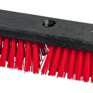 10" Stiff Scrub Brush with Red Poly Bristles