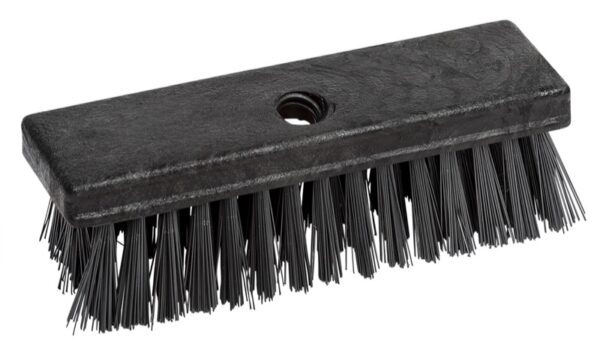 8" Stiff Scrub Brush with Black Poly Bristles