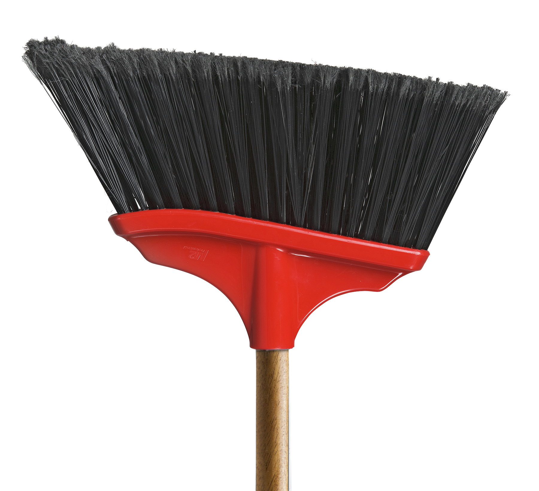 Commercial Angle Broom, 15W x 53H, 1 dia. red steel handle