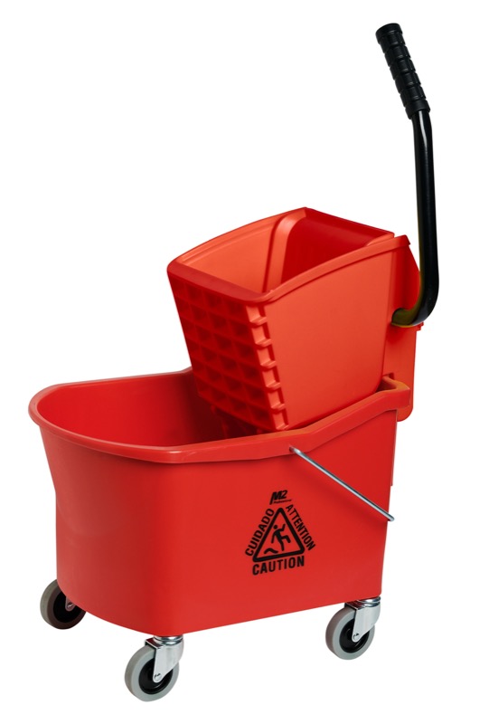 32 Qt. Grizzly Side Press Wringer and Mop Bucket Combo