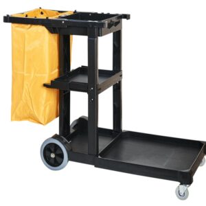 Extra-Large Janitor Cart With Zippered Bag