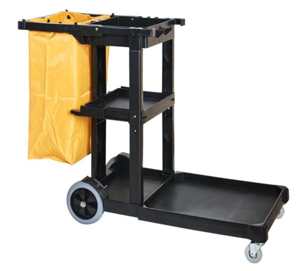 Extra-Large Janitor Cart With Zippered Bag