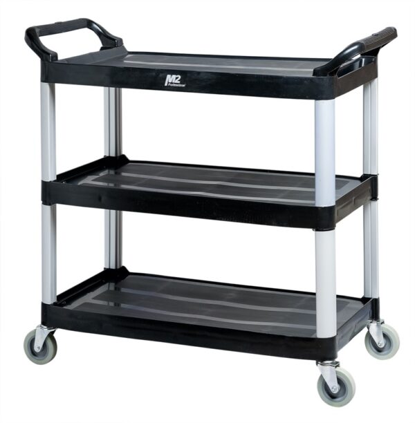 Large Utility Cart with 3 levels of shelving