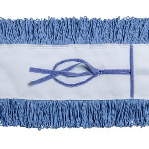 G-STAT Looped Dust Mop with keyhole backing in blue.