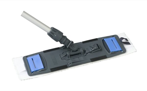 Universal Flat Mop Frame in black and blue