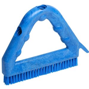 Grout brush with Scraper