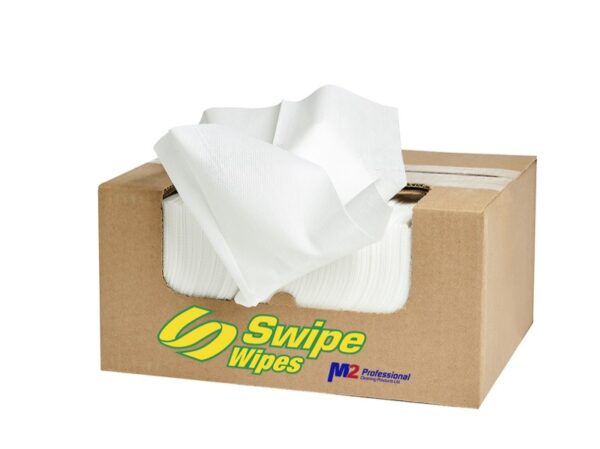 Box of Antimicrobial Food Service Wipes - 13.25" x 20" - White