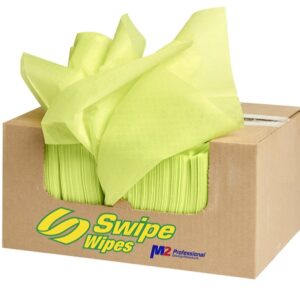 Box of Oil Treated Dusting Cloths - 24” x 24” - Yellow