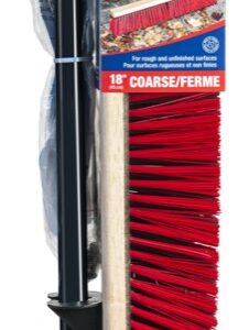 Side Clipped Garage Push Broom with Handle