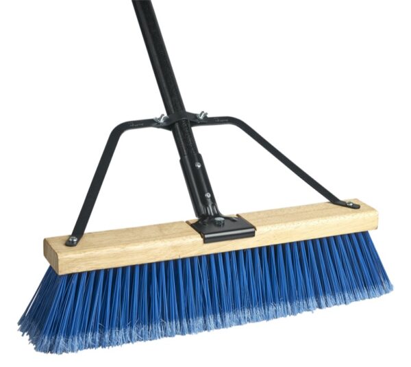 RYNO Medium Push Broom in Blue