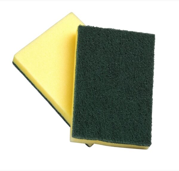 Heavy-Duty Foam Sponge with Scouring Pad