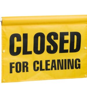 "Closed for Cleaning" Hanging Door Sign - English / French