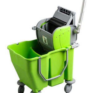 Duo-Chamber Mop Bucket with Roller Wringer
