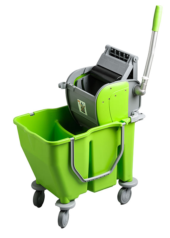 Duo-Chamber Mop Bucket with Roller Wringer