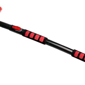 30"-50"/76cm-125cm Telescopic Snow Brush with Pivoting Head and Ice Scraper