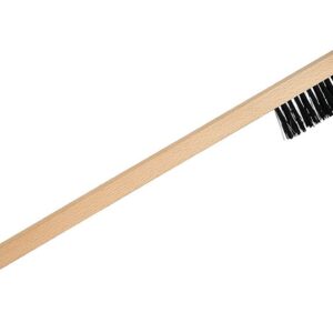 24"/64cm Wood Snow Brush with Ice Scraper